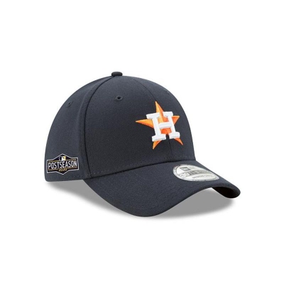 Blue Houston Astros Hat - New Era MLB Postseason Side Patch 39THIRTY Stretch Fit Caps USA5037268